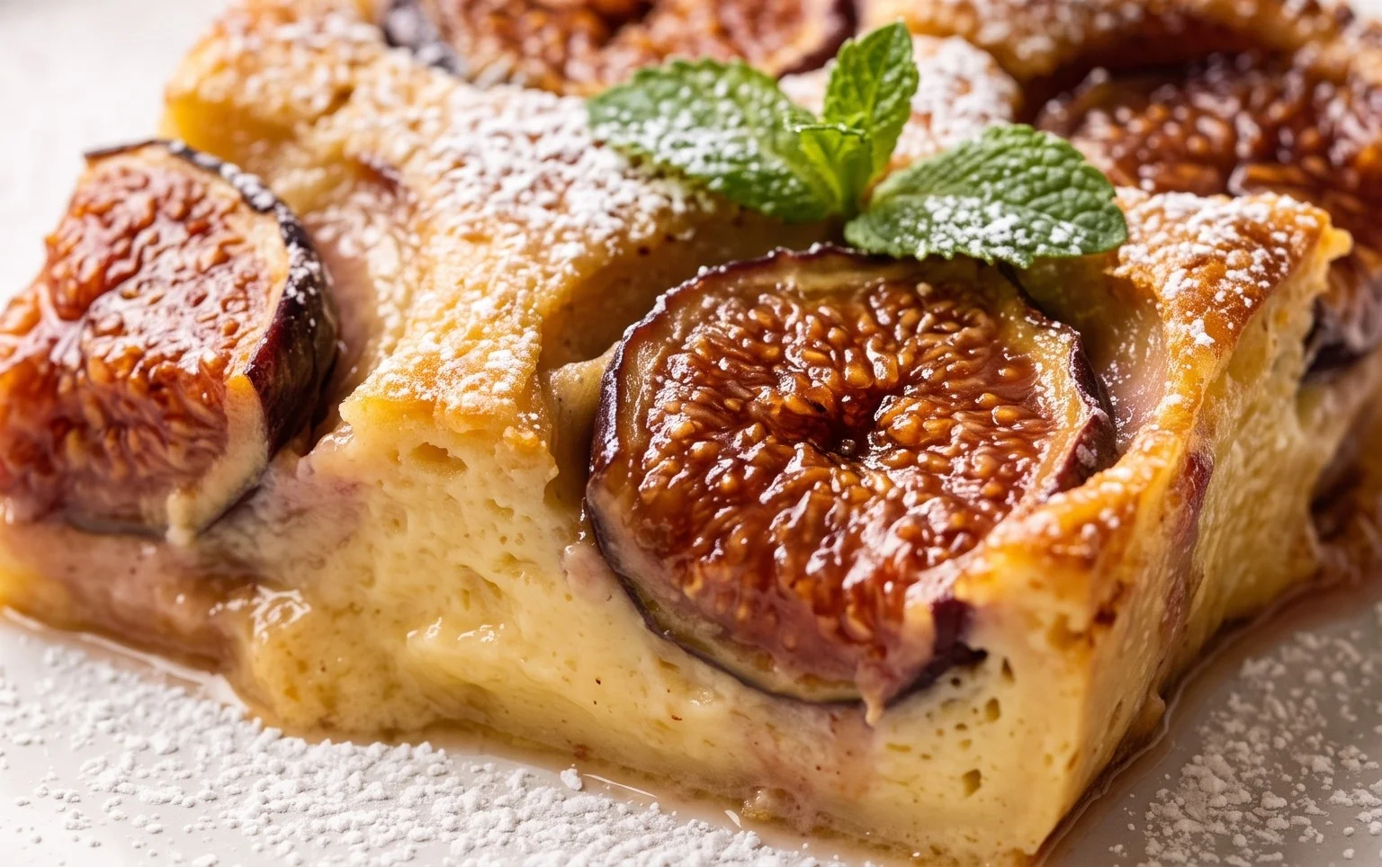 Clafoutis de figues fraîches