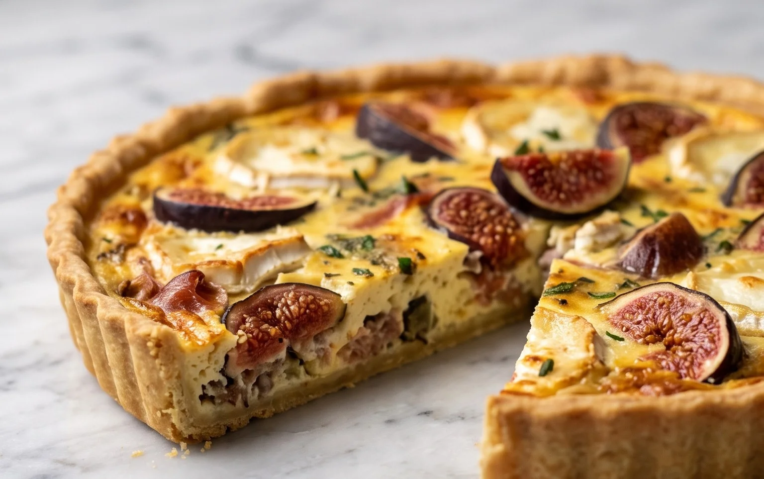 Quiche Fromage Chèvre Serrano Figues : Saveurs Équilibrées